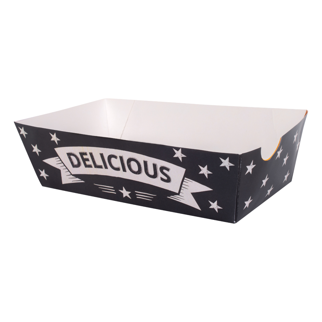 Jednorazové nádoby na teplé jedlo, 8 kusov, 16 x 9 x 4,5 cm