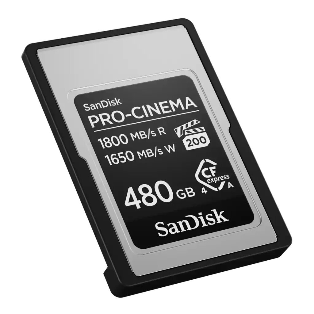 Sandisk Pro Cinema CF Express 480GB 1800mb/s 1650mb/s