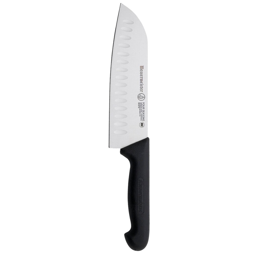 Nôž Messermeister Four Seasons Santoku 18 cm nehrdzavejúca oceľ/čierna