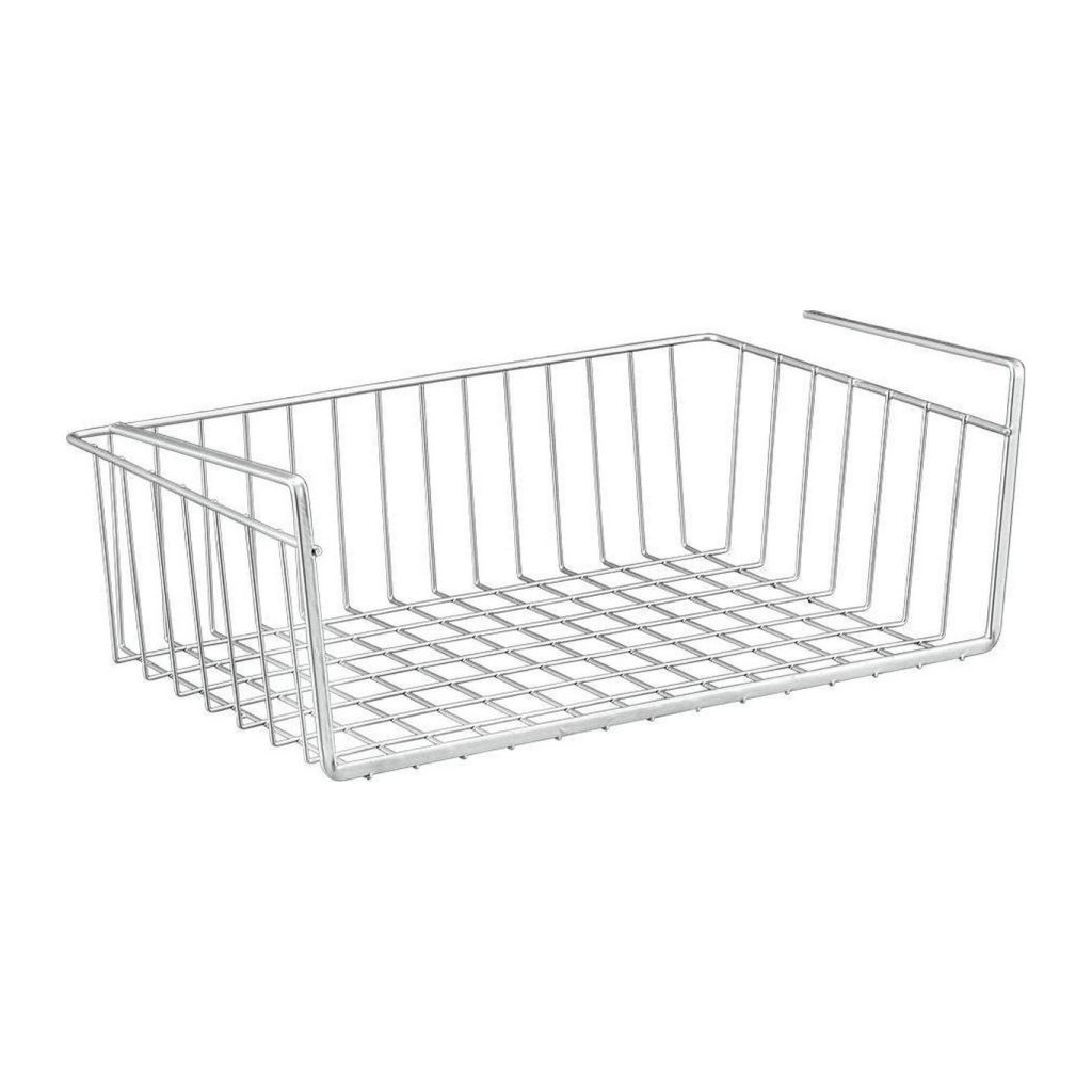 Metaltex Space Saver Smart Kitchen Basket 30x26x14 cm strieborný