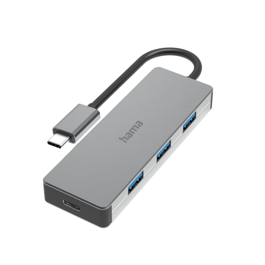 Hama USB-C hub 4-portový USB 3.2 Gen2 10 Gbit/s hliníkový