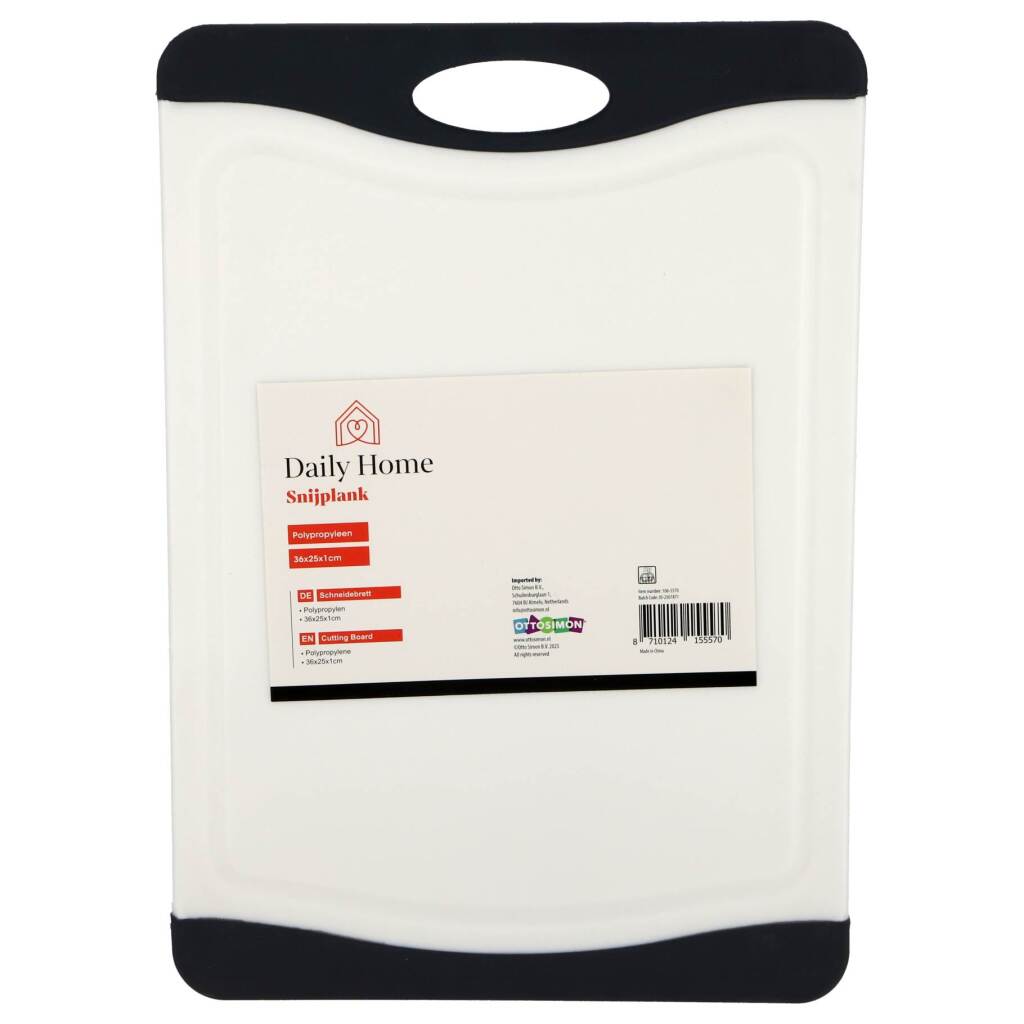 Doska na krájanie Daily Home 36,8 x 25,5 cm čierna/biela