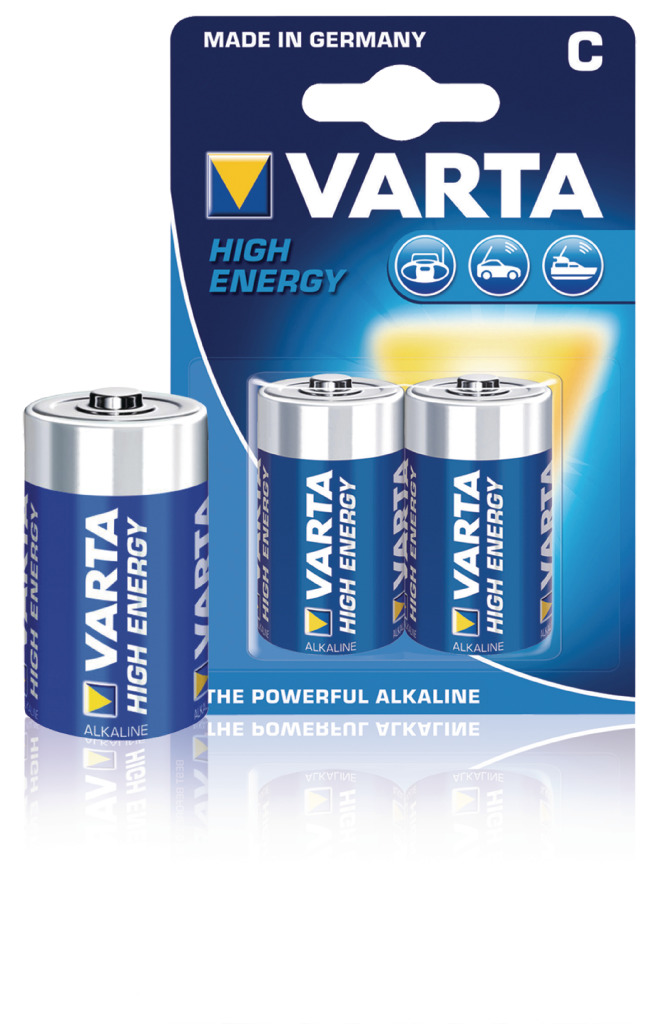 Batéria Varta 4914/2b alkalická C/LR14 1,5 V vysokoenergetická 10 blistrov