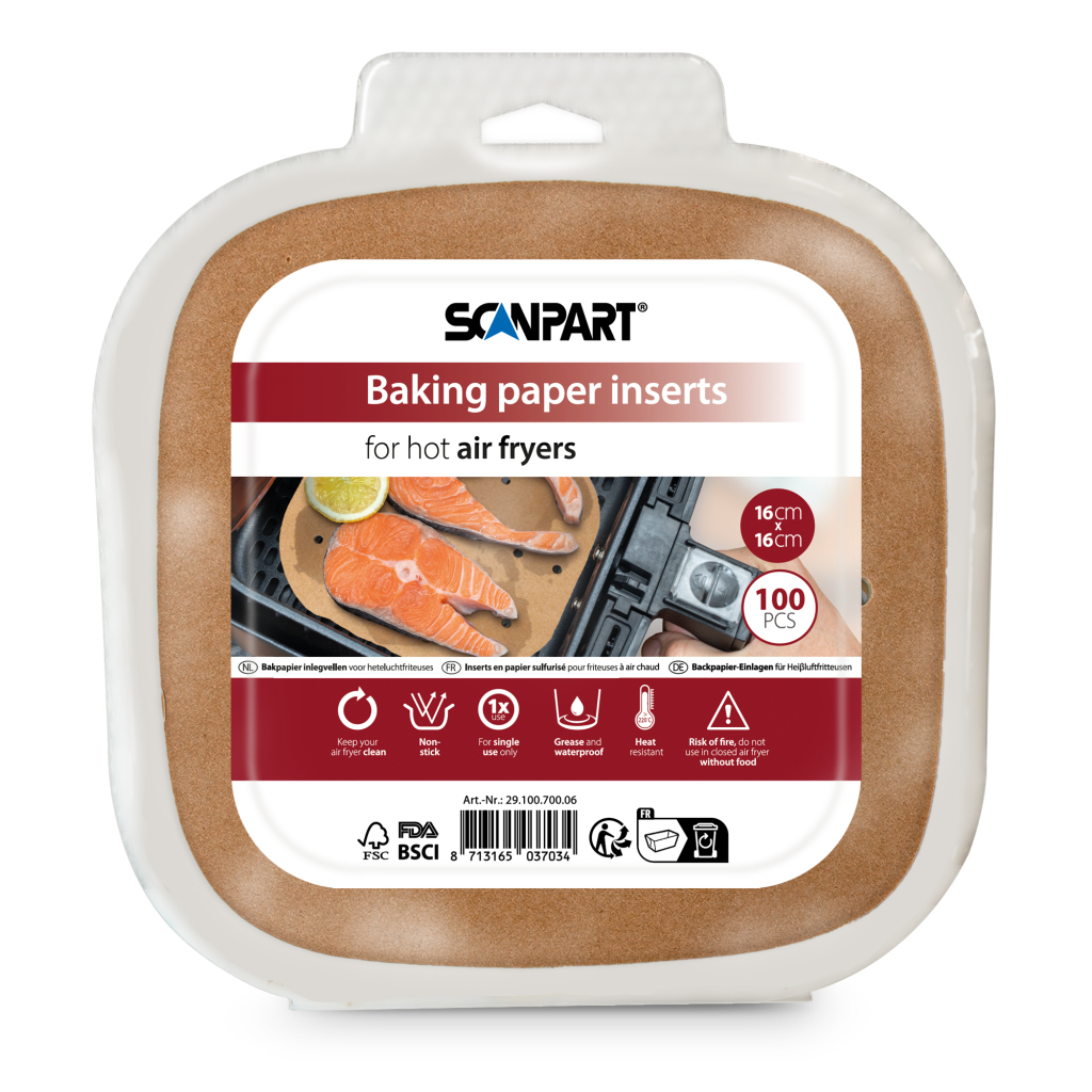 Filter do fritézy Scanpart 16x16 cm, 100 kusov