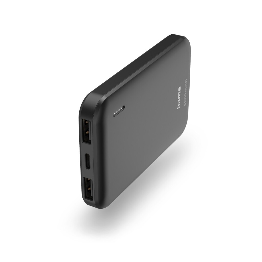 Hama Power Pack Pocket 5 5000mAh Výstupy: 2x USB-A Antracit