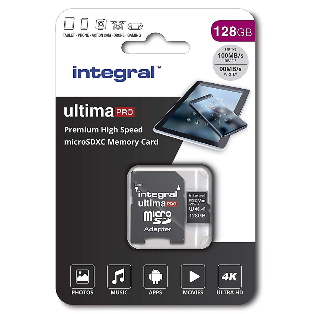 Integrovaná Micro SDXC V30 100/90MB 128GB