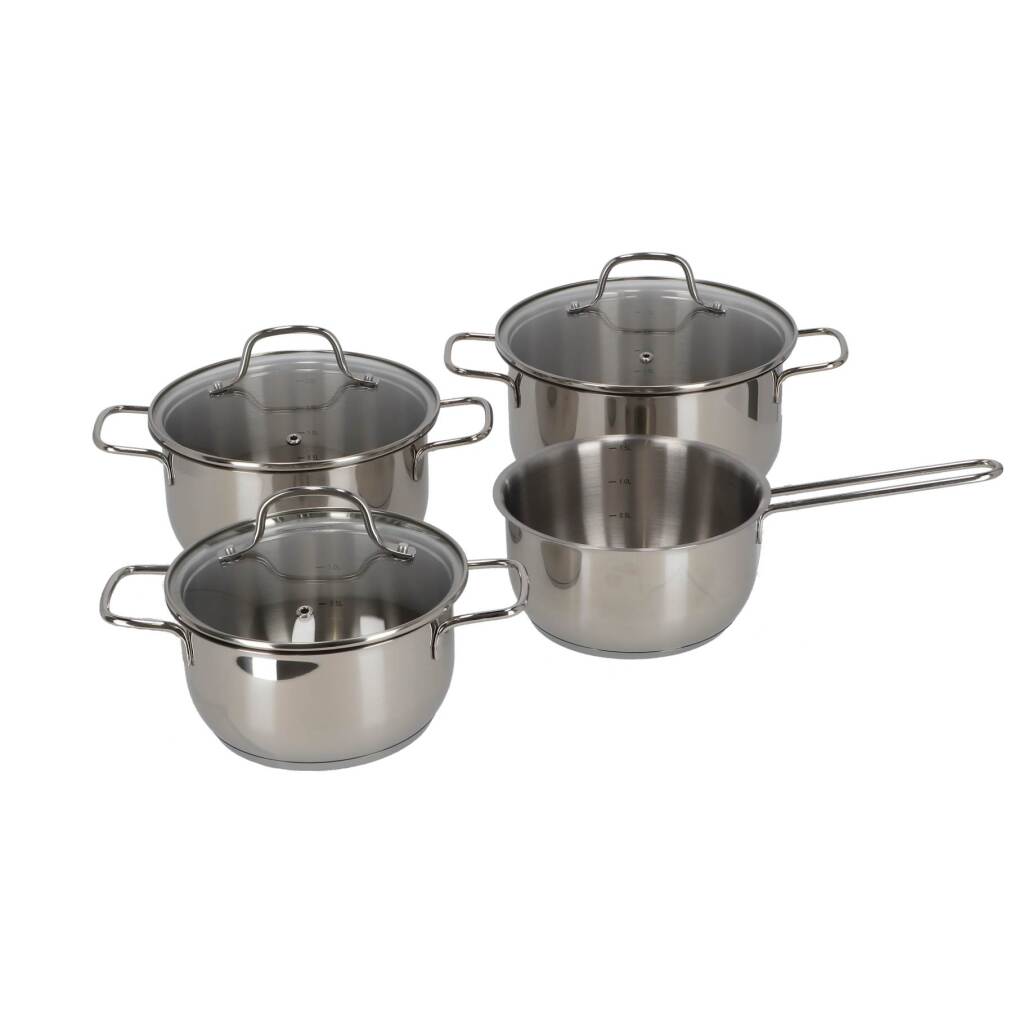 7-dielna sada riadu z nehrdzavejúcej ocele a skla Daily Home