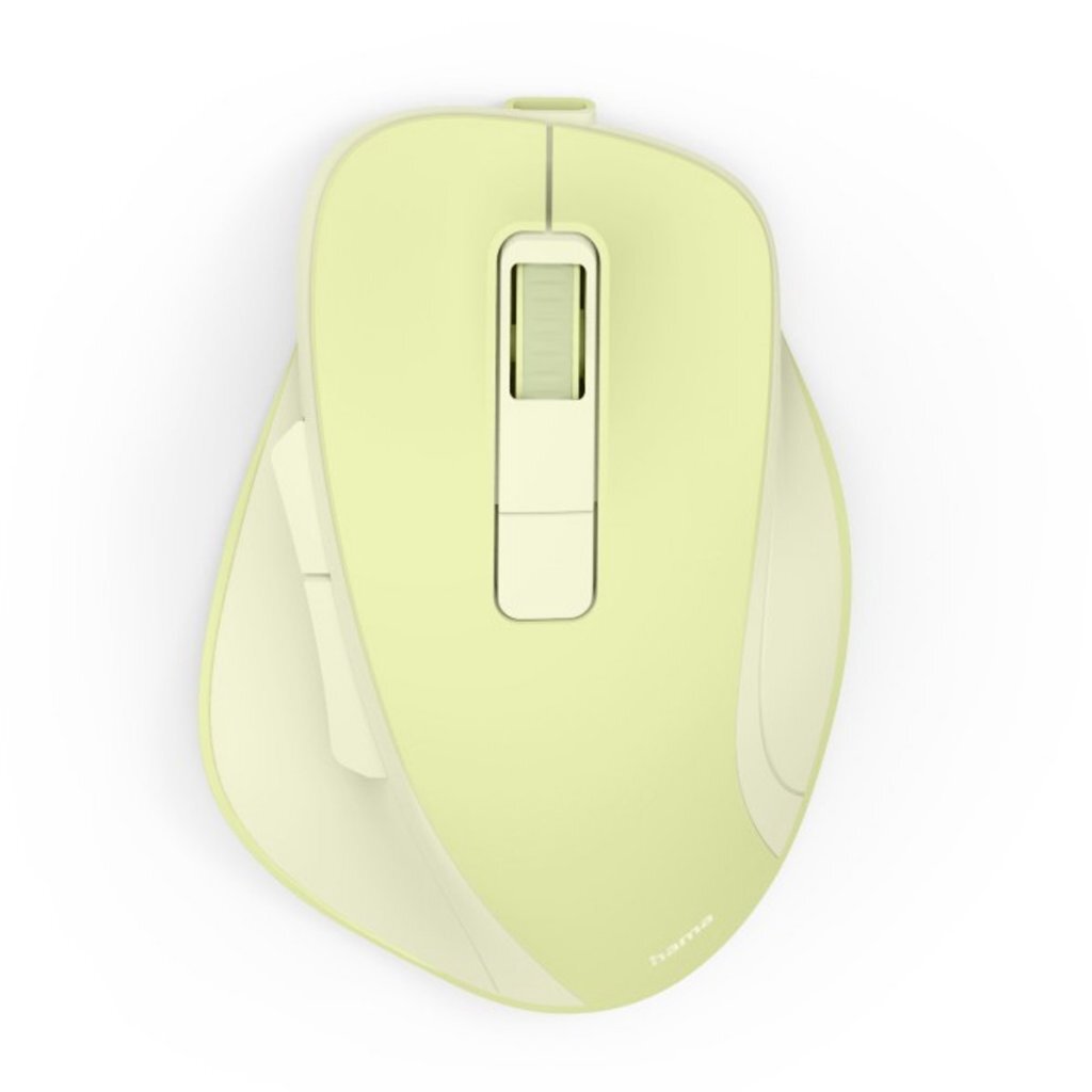 Hama WM-500 nabíjateľná bezdrôtová myš 6 tlačidiel, limetkovo zelená