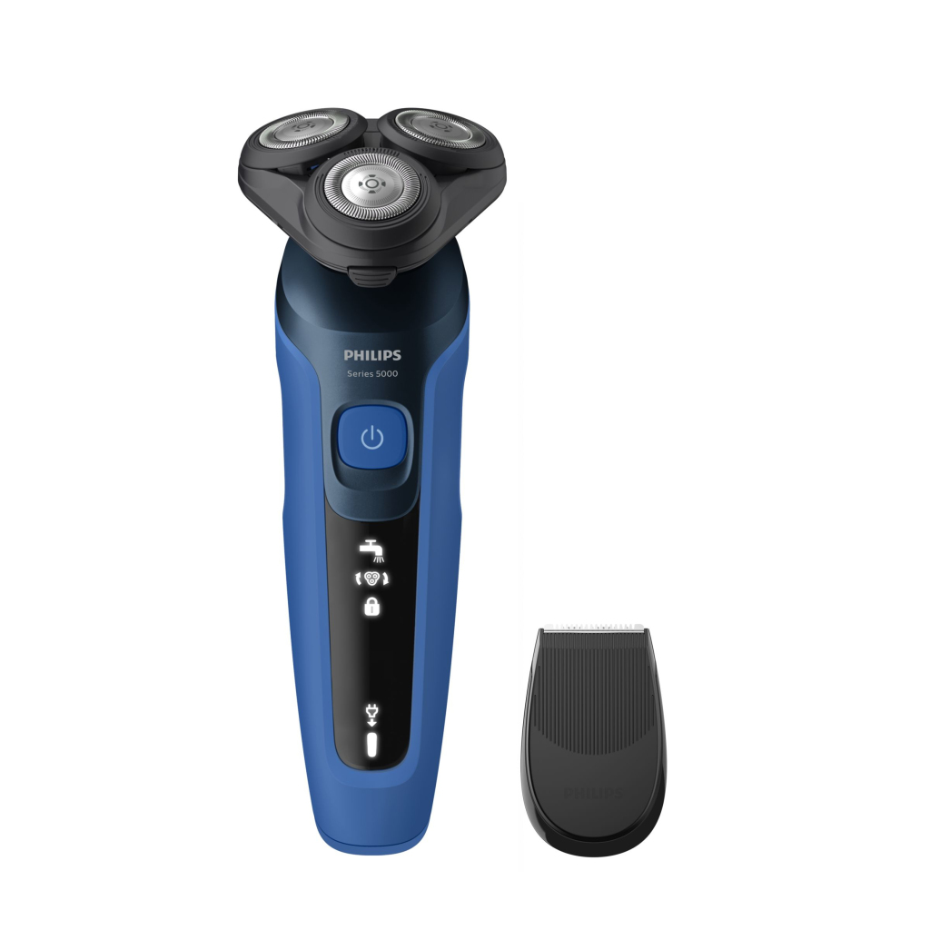 Philips S5466/17 Shaver Series 5000 Elektrický holiaci strojček na mokré aj suché holenie Čierna/Modrá