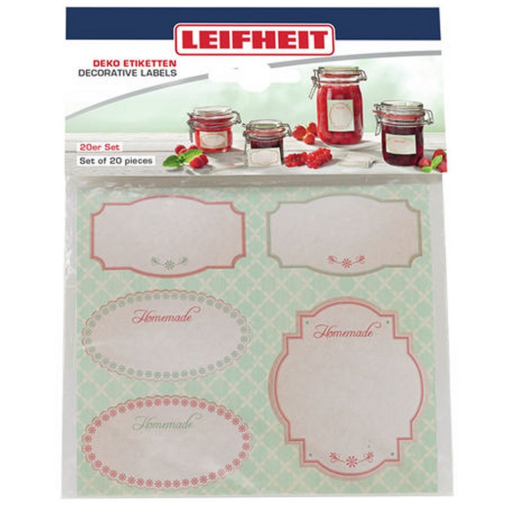 Leifheit 3217 Samolepiace dekoračné etikety 20 kusov pastelové