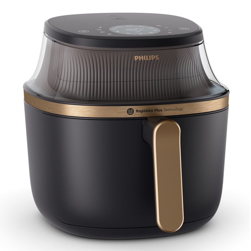 Philips NA342/00 Horkovzdušná fritéza série 3000, 7,2 l, 2000 W, čierna/zlatá