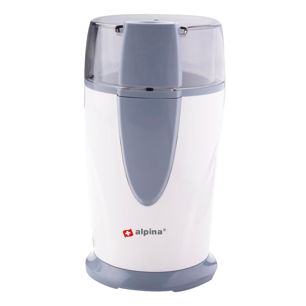 Alpina Elektrický mlynček na kávu 150W Biely/Sivý