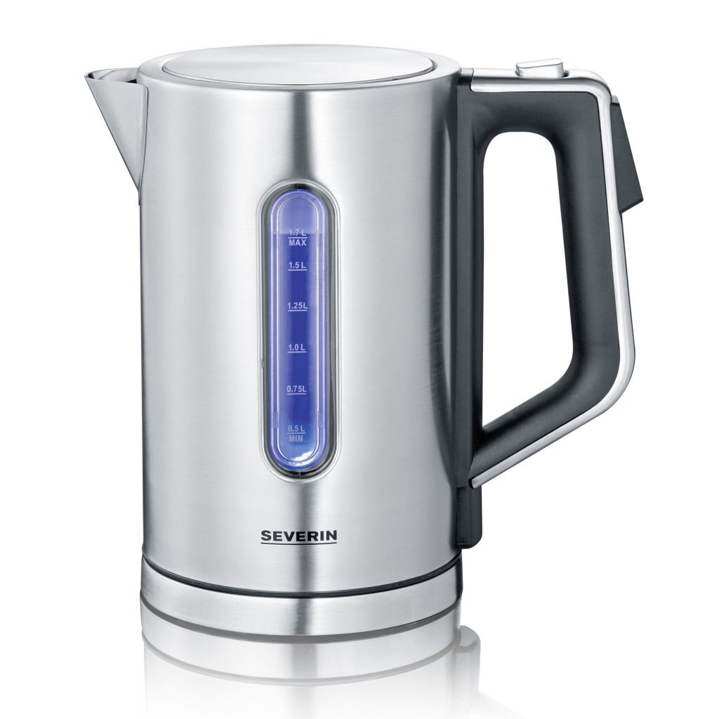 Kanvica Severin WK3418, 1,7 l, 3000 W, nehrdzavejúca oceľ/čierna