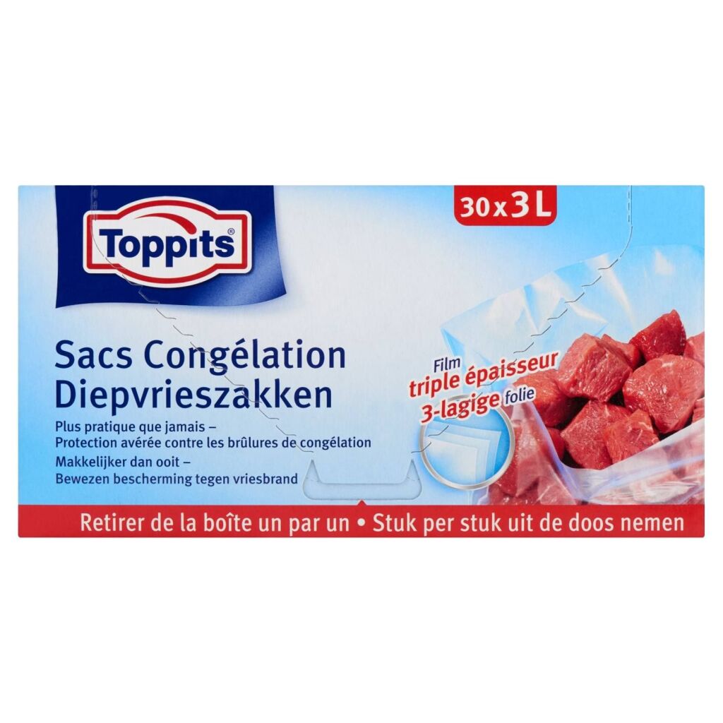 Mraziace vrecká Toppits 3L 30 kusov