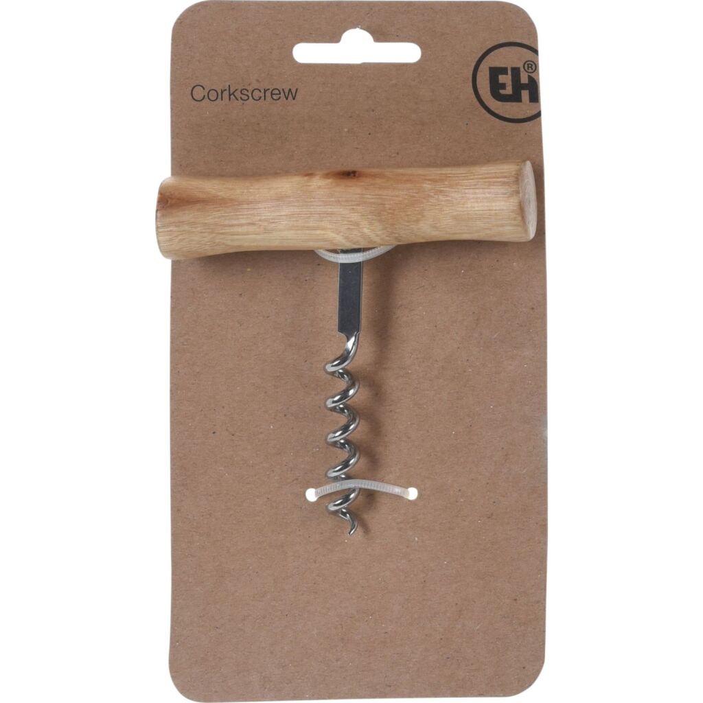 Vynikajúca vývrtka do domácnosti s drevenou rukoväťou