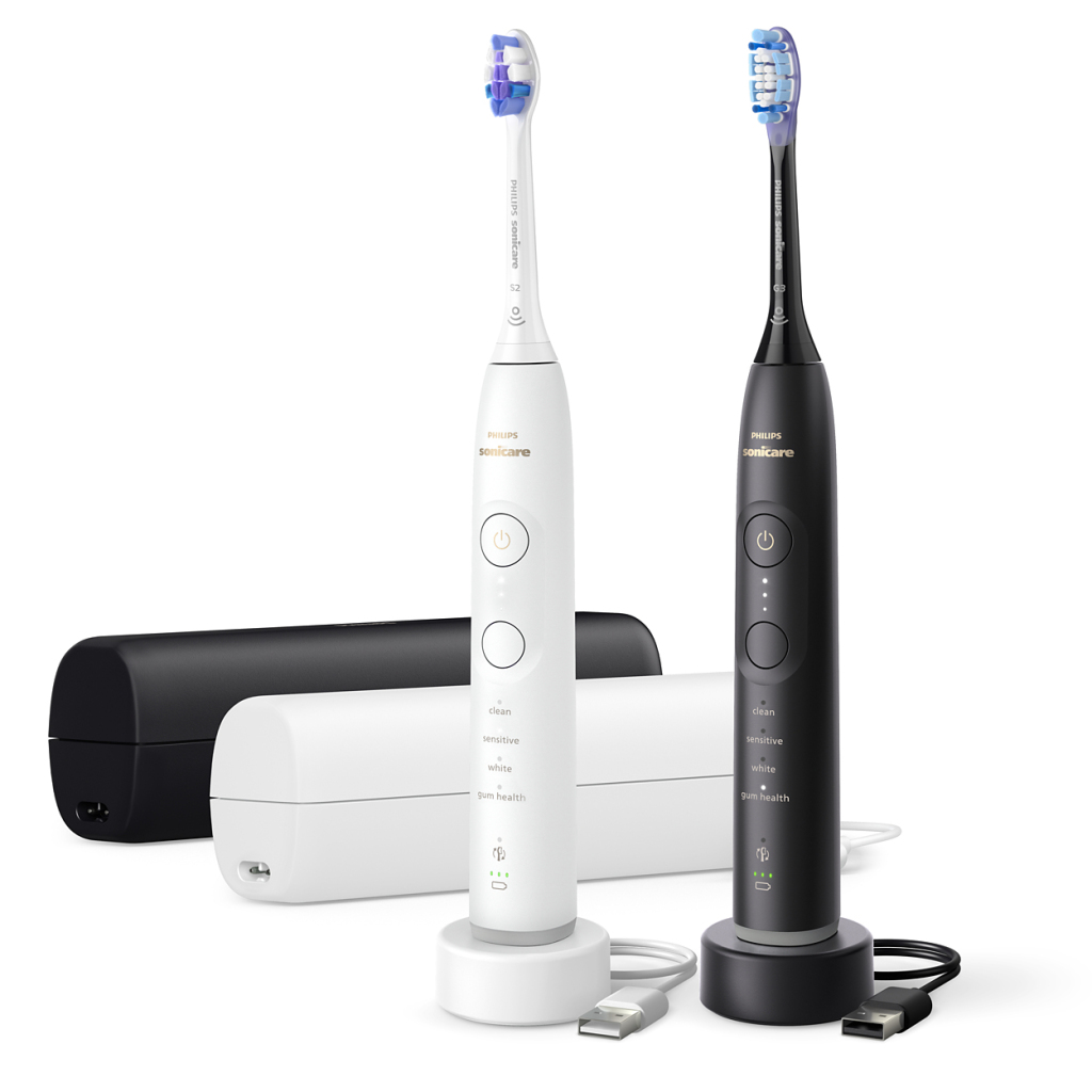 Philips HX7429/02 Sonicare 7100 Series Elektrické zubné kefky Čierna/Biela