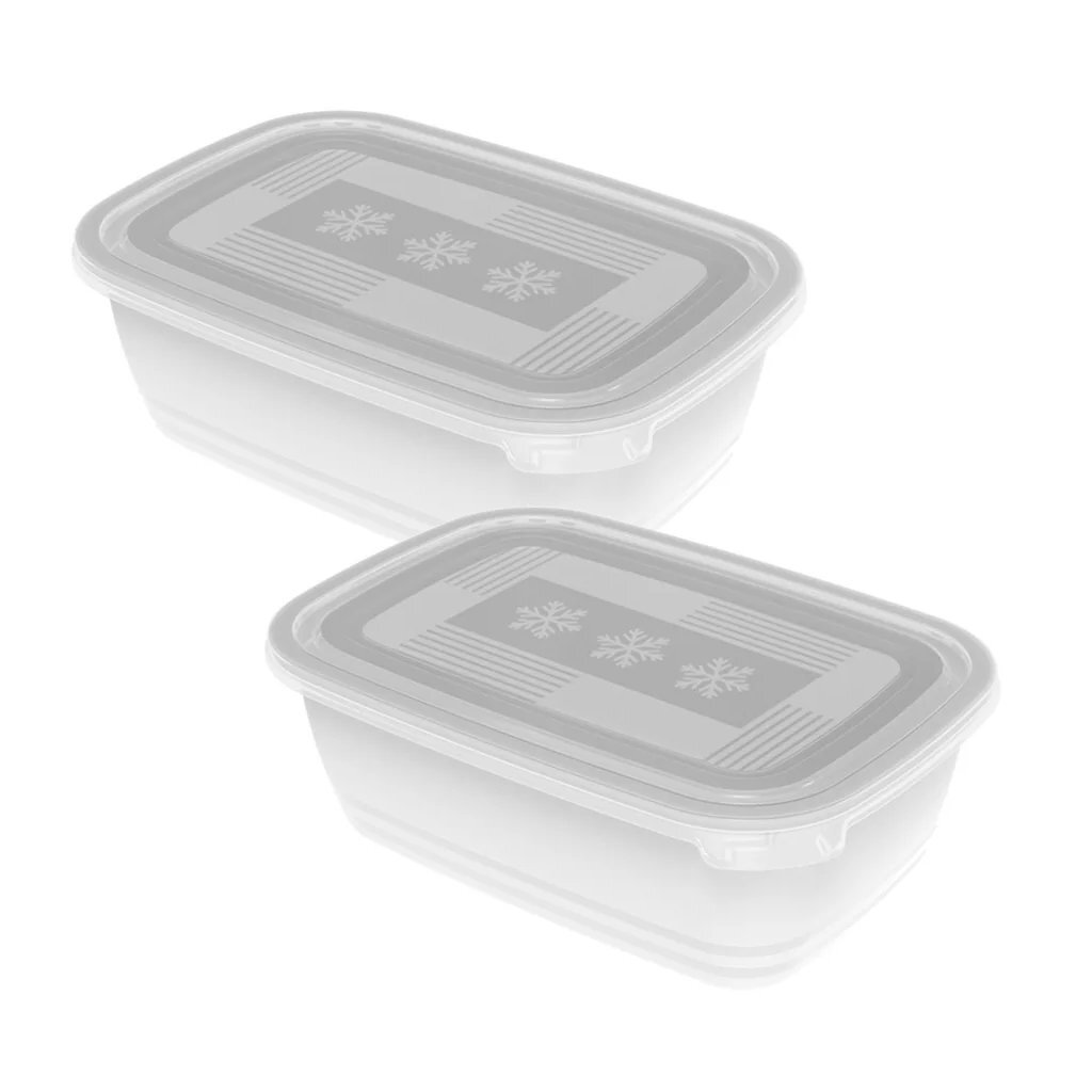 Mraziace boxy Rotho Freeze 2x1,9 l, priehľadné