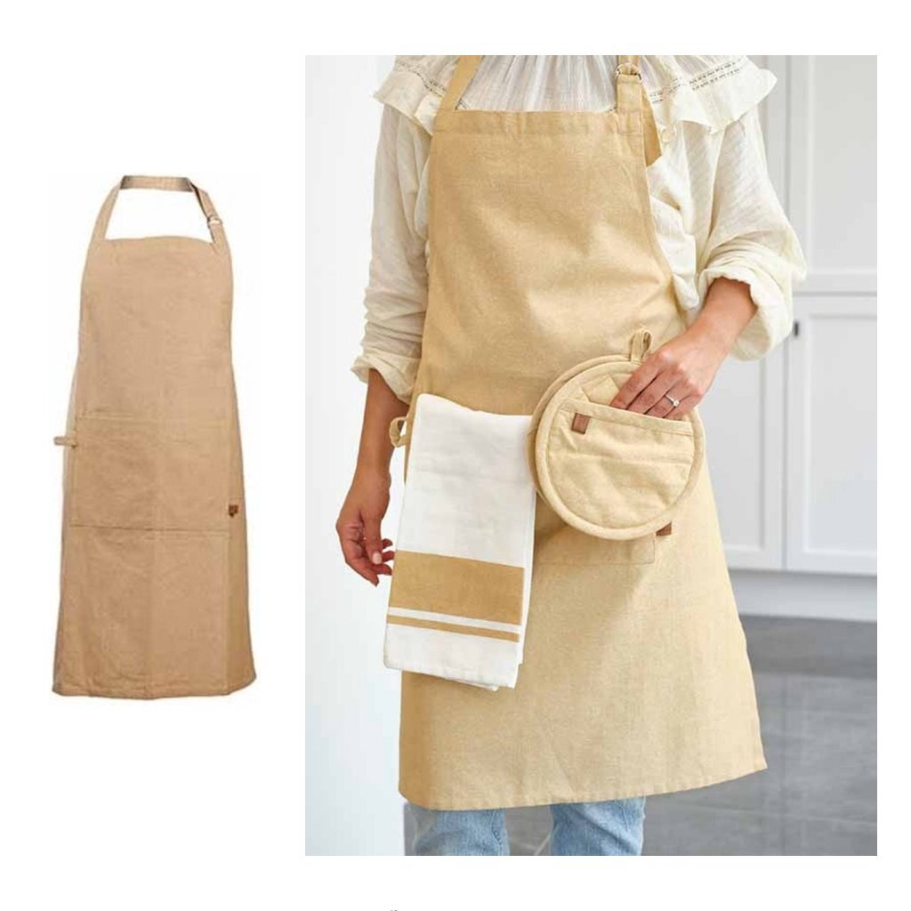 Jantárová kuchynská zástera