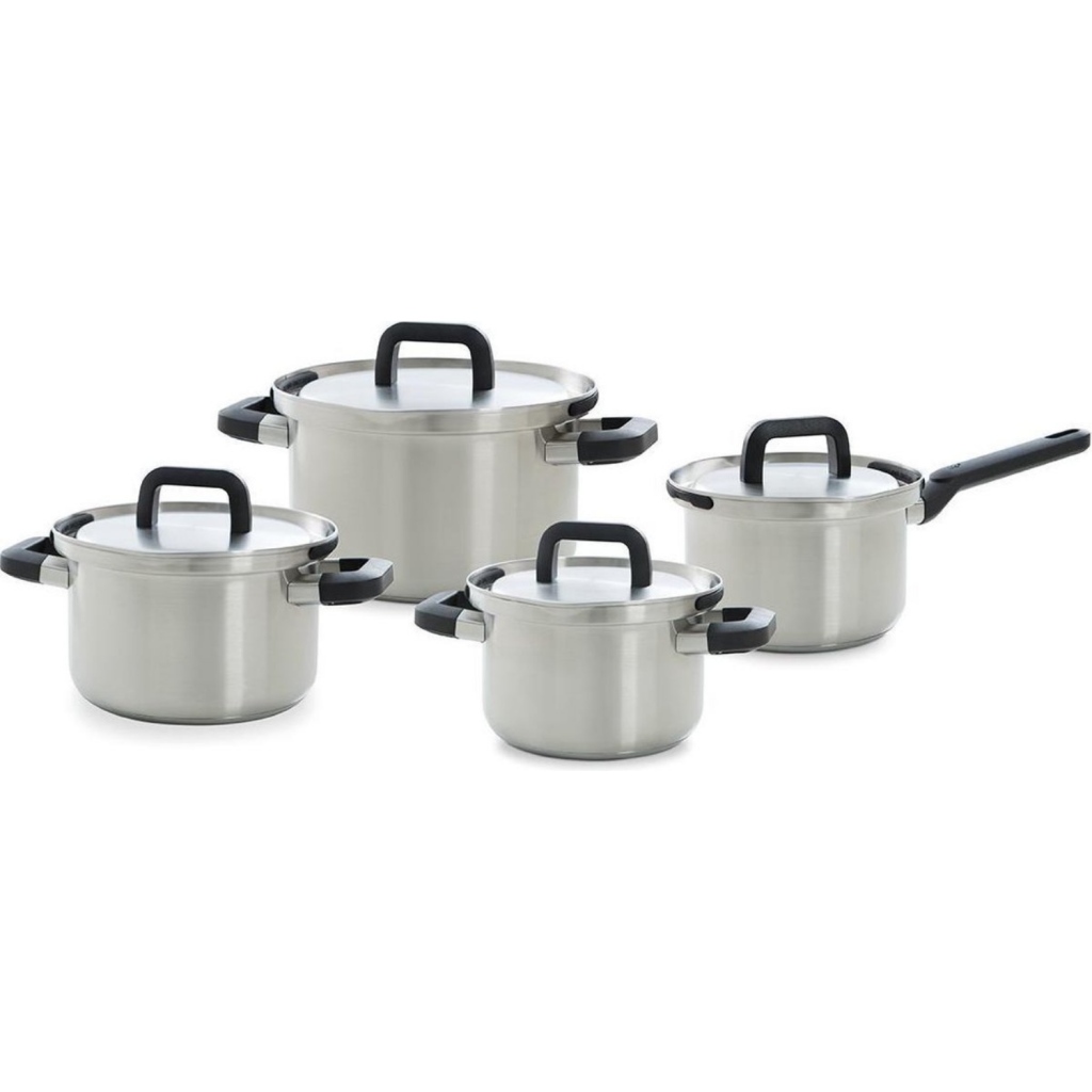 Sada chladiacich panvíc BK Flow, 4 kusy, nehrdzavejúca oceľ