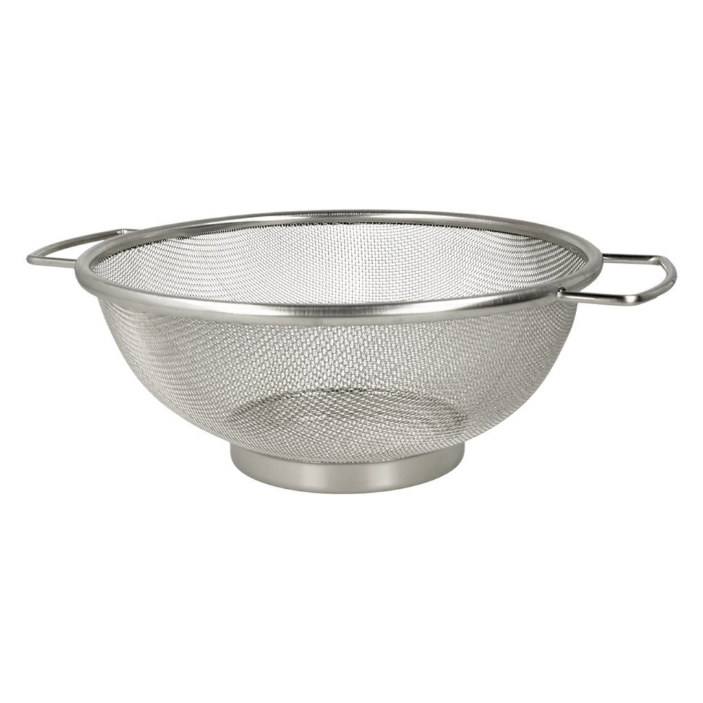 Sito Metaltex na nohe s rúčkami 25 cm z nehrdzavejúcej ocele