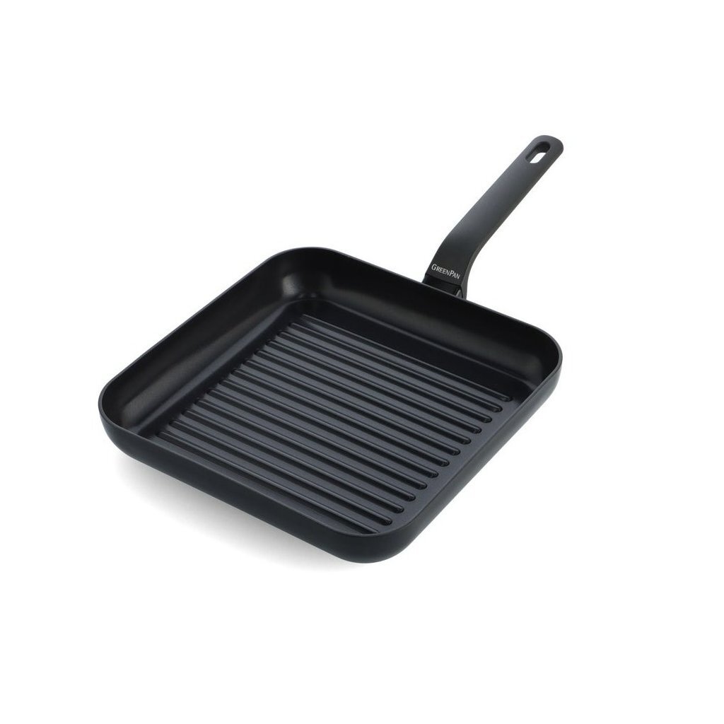 GreenPan Essence Grillpan štvorcová 28x28 cm čierna